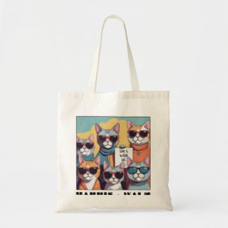 Bolsa Tote Gata sem filhos, senhorita, senhoras de gatos sem 