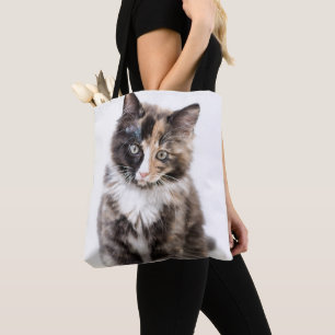 Bolsa Tote Gatinho adorável da chita