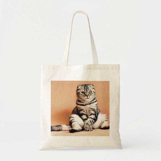 Bolsa Tote Gatinho Bonito Desenterrado (Frente)