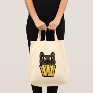 Bolsa Tote Gatinho Cupcake Peekaboo