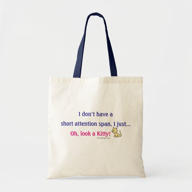 Bolsa Tote Gatinho curto da capacidade de concentração (Frente)