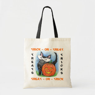 BOLSA TOTE GATINHO DA DOÇURA OU TRAVESSURA & SACOLAS DE JOL