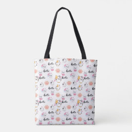 Bolsa Tote gatinho de olá fofo