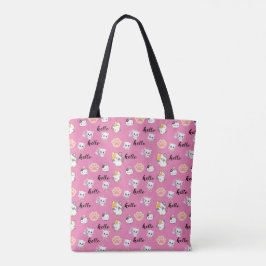 Bolsa Tote gatinho de olá fofo