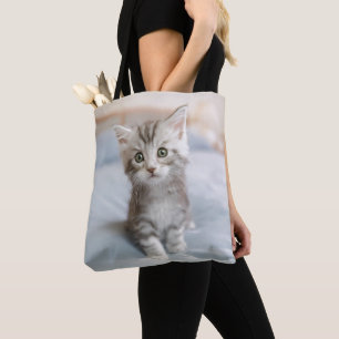 Bolsa Tote Gatinho do racum de Maine