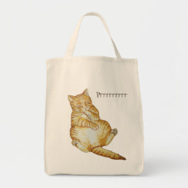 Bolsa Tote gatinho dormindo gengibre design