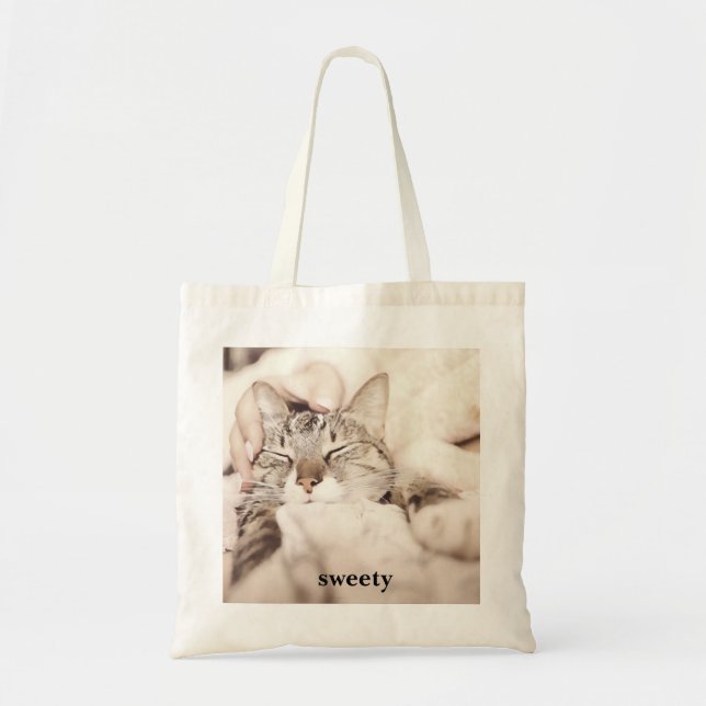 Bolsa Tote gatinho mais adorável (Frente)