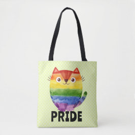 Bolsa Tote Gatinho Orgulhoso Aquarela Fofa