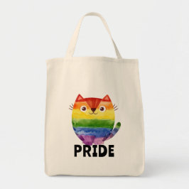 Bolsa Tote Gatinho Orgulhoso Aquarela Fofa