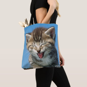 Bolsa Tote Gatinho pequeno em uma árvore