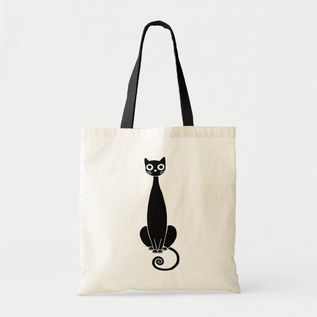 Bolsa Tote Gatinho Preto (Frente)
