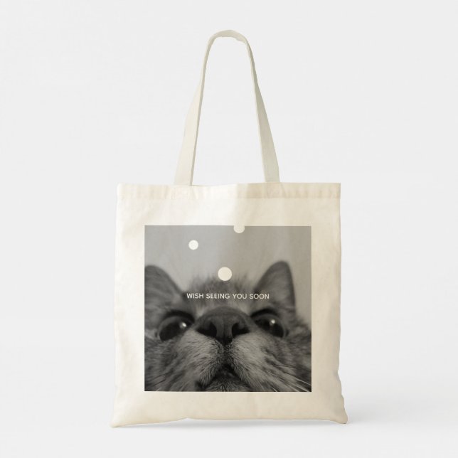 Bolsa Tote Gatinho preto&branco de 17 anos (Verso)