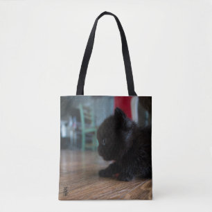Bolsa Tote Gatinho Preto de Perto