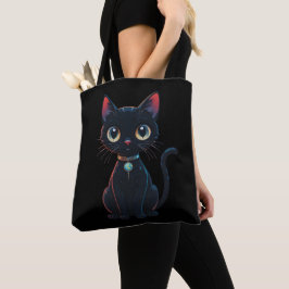 Bolsa Tote Gatinho Preto Pouco Assustador