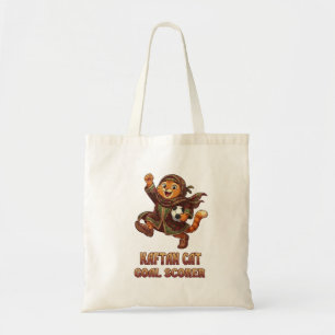 Bolsa Tote Gatinho Ruivo Fofo em Kaftan Tradicional Jogando F