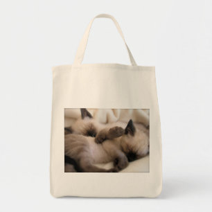 Bolsa Tote Gatinho Siamese bonito do gato do animal de