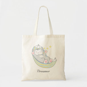 Bolsa Tote Gatinho Sonhador Fofo no Rede