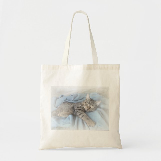 Bolsa Tote Gatinho sonolento (Frente)