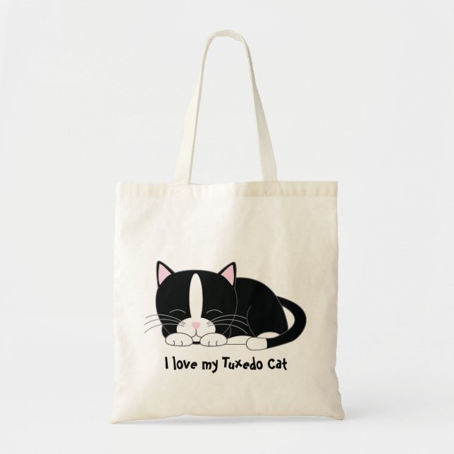 Bolsa Tote Gatinho sonolento {smoking} (Frente)