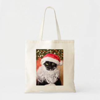 Bolsa Tote Gatinho triste do papai noel de Franny Claus