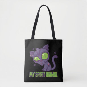 Bolsa Tote Gatinho Zumbi é Meu Animal Espiritual