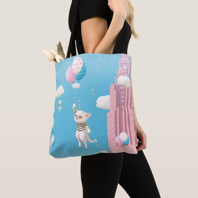 Bolsa Tote Gatinhos de Entalhe (Close Up)