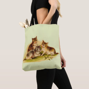 Bolsa Tote Gatinhos vitorianos