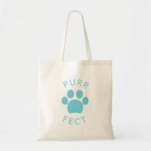 Bolsa Tote Gato Azul Perfeito Impressão da Pata