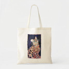 Bolsa Tote Gato Bengala Neon Noir