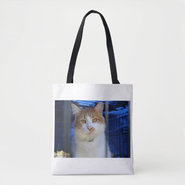 Bolsa Tote gato bonito (Frente)