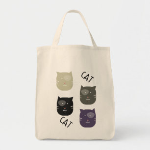 Bolsa Tote Gato Bonito com Whimiscal de Manchas