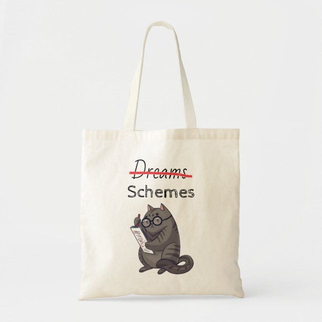Bolsa Tote Gato Bonito Esquema De Gato Engraçado (Frente)
