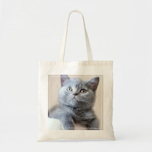 Bolsa Tote Gato britânico cinzento de Shorthair