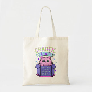 Bolsa Tote Gato Caótico Bom | Faço o que Quero