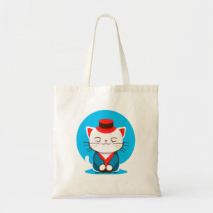 Bolsa Tote gato, chapéu, natureza