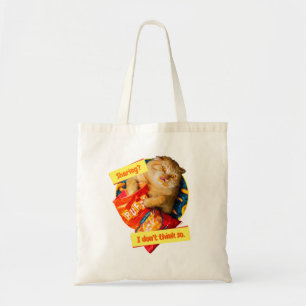 Bolsa Tote Gato Comendo Pupffs