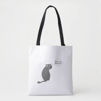 Bolsa Tote gato curioso