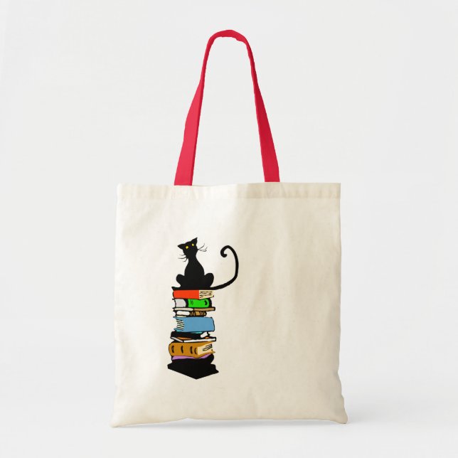 Bolsa Tote Gato da biblioteca (Frente)