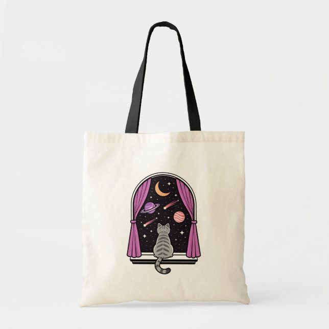 Bolsa Tote Gato da Janela (Frente)