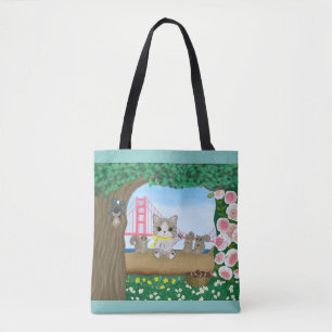 Bolsa Tote Gato da Lua cheia