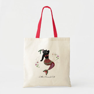 Bolsa Tote Gato da sereia do Pinup
