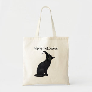 Bolsa Tote Gato de Bruxa Negra