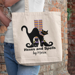 Bolsa Tote Gato De Cachorro Ou Gato Negro De Cachorro Hallowe