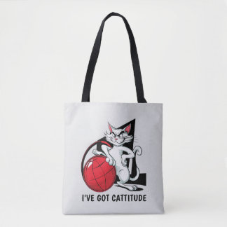 Bolsa Tote Gato de Captura Engraçado
