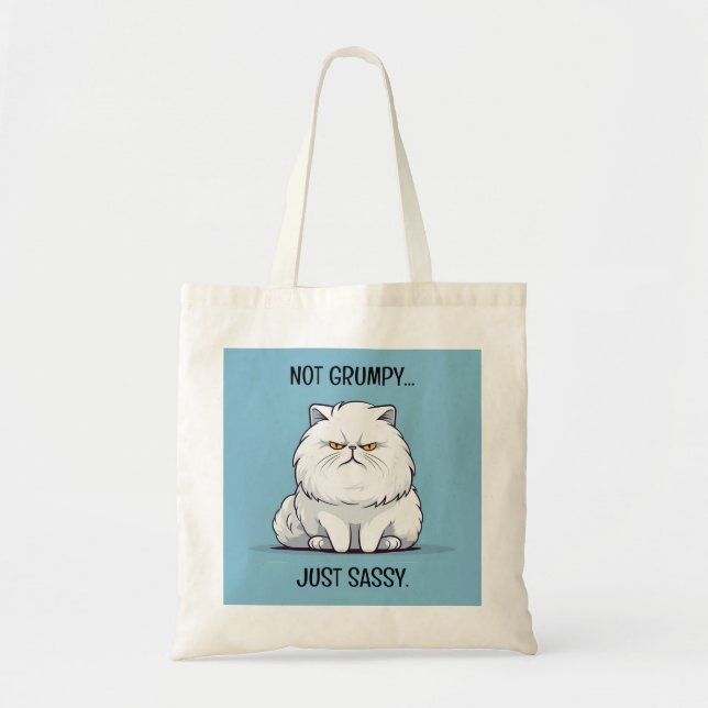 Bolsa Tote Gato De Cartoon Gordo Engraçado Não Engraçado Apen (Frente)