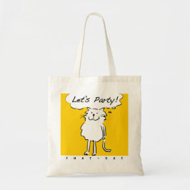 Bolsa Tote Gato de desenho animado engraçado quer ter uma fes