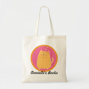 Bolsa Tote Gato de Gato Personalizado de Tote de Livro