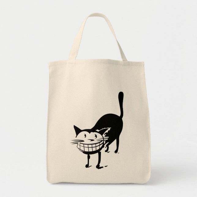 Bolsa Tote Gato de Grinning (Frente)