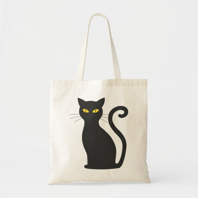 Bolsa Tote Gato de Halloween (Frente)