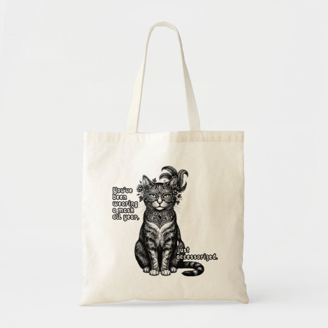 Bolsa Tote Gato de Mascarada (Frente)